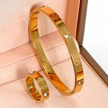 Stoned Bracelet + Ring Combo