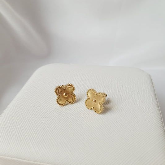 Golden Clover Earring