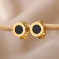 Black Roman Earring