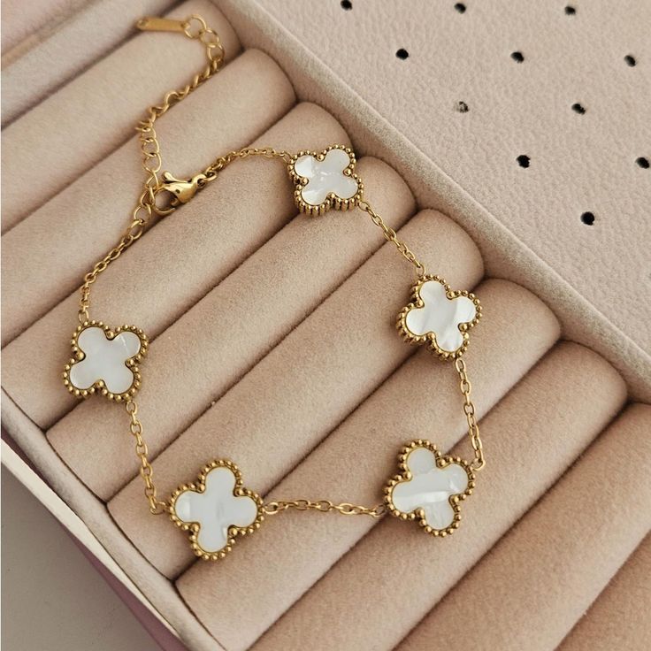 White Clover Bracelet