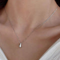 Silver Water Drop Necklace