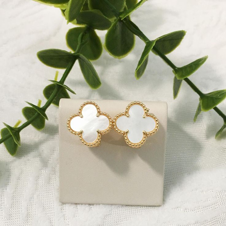 White Clover Earring